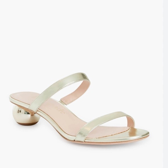 Kate Spade Palm Springs sandals gold NIB - Picture 3 of 3